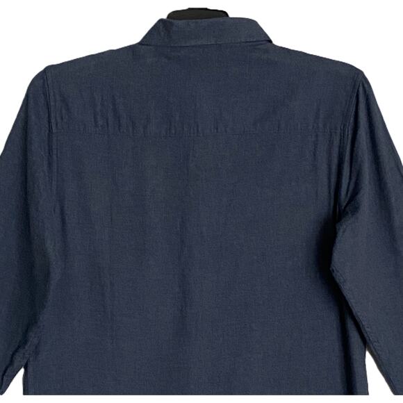 Travis Mathew Men's Medium Cloud Collection Flannel Shirt Blue Heather NEW - Picture 6 of 12